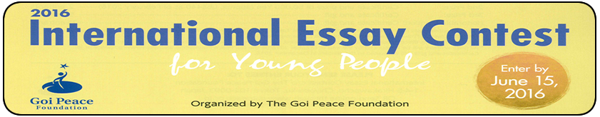 Goi peace foundation essay contest 2010 winners